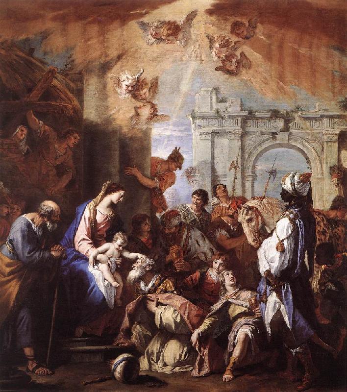 RICCI, Sebastiano The Adoration of the Magi oil painting image